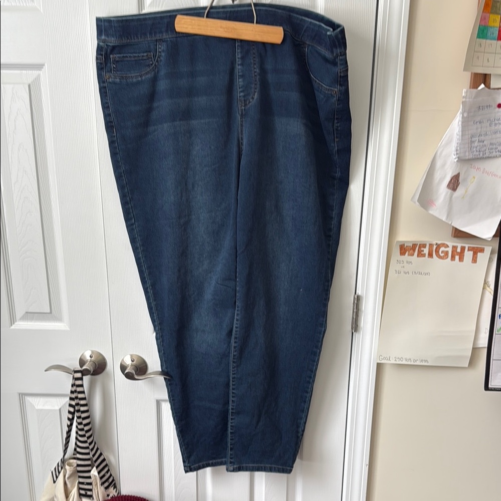 Avenue Women's Deep Blue Jeans